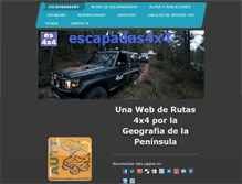 Tablet Screenshot of escapadas4x4.com
